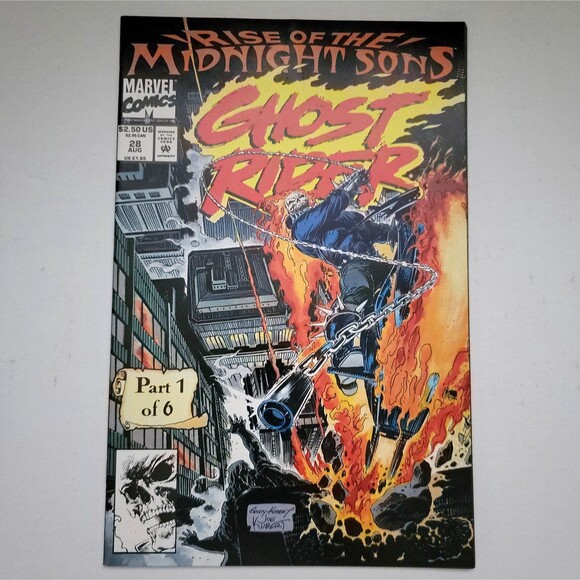 GHOST RIDER Issue 28 1992 MARVEL COMICS MIDNIGHT SONS KEY ISSUE 1st APP LILITH - Picture 1 of 2
